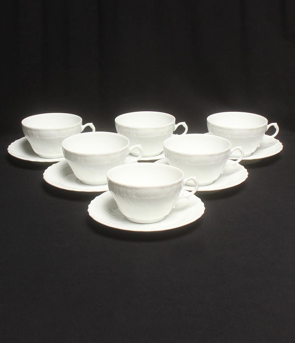 美品 リチャードジノリ カップ＆ソーサー 6客セット ベッキオホワイト Richard Ginori