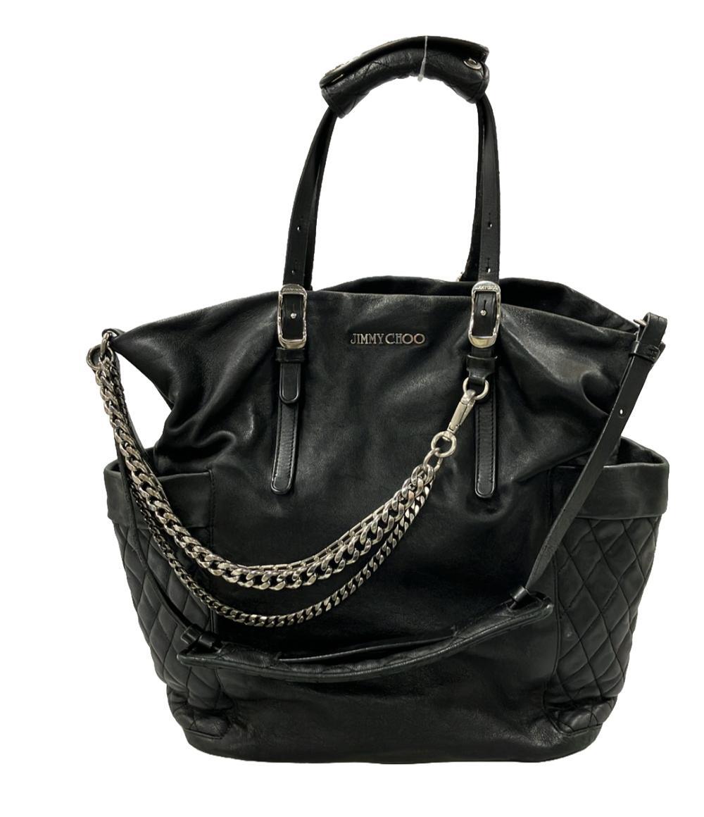 ジミーチュウ JIMMY CHOO ショルダーバッグ ハンドバッグ 2way JIMMY CHOO 2way ハンドバッグ ショルダーバッグ ブラック