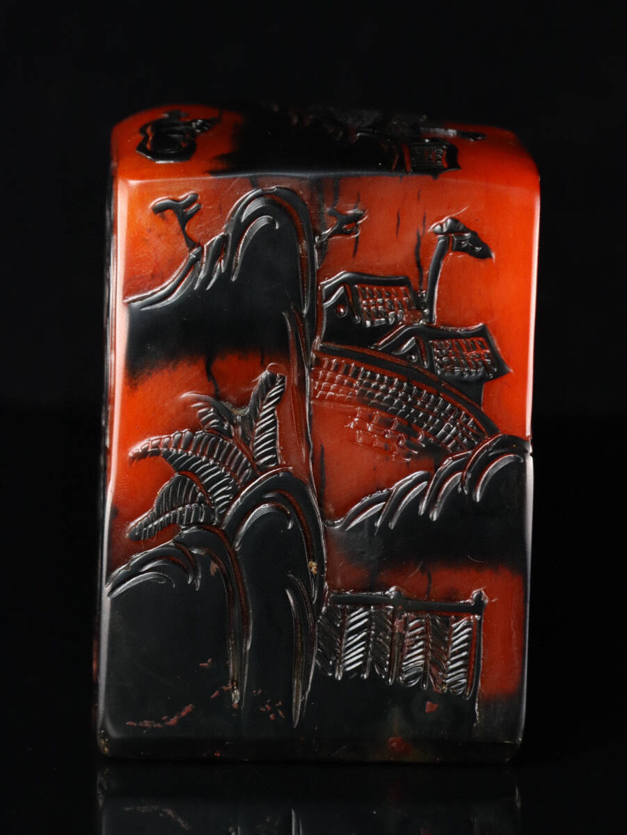 中国古美術・玄武神龟の印鑑・寿山銀田黄石・置物・純手彫り・風水開運・案頭・文房具 中国古美術・玄武神龟の印鑑・寿山銀田黄石・置物・純手彫り