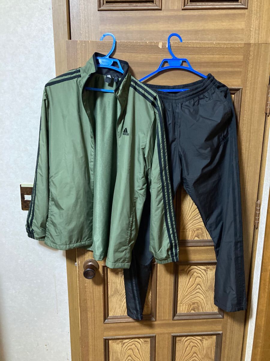 美品　adidas ウオームアップ上下　Mサイズ