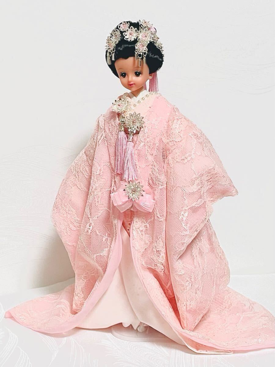 Iori カスタムジェニー ピンク花嫁衣裳スタンドセット 舐 Iori カスタムジェニー ピンク花嫁衣裳スタンドセット 舐