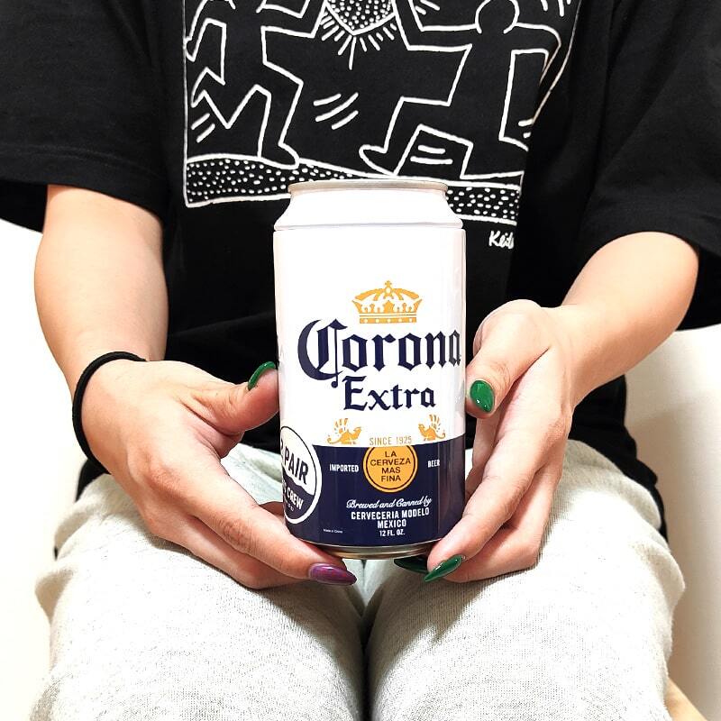 靴下 コロナ かわいい ソックスセット CORONA EXTRA 2P 缶 小物入れ おしゃれ ビール ロゴ かっこいい メンズ ギフト プレゼント