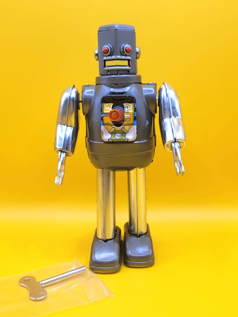 ■□USED◆美品□■ メタルハウス WIND-UP WALKING【HEX HEAD ROBOT】 六角ロボット 手動・ゼンマイ ブリキ ■Made In Japan 日本製■□