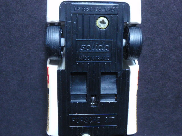 ミニカー　ポルシェ917　1/43　SOLIDO MADE IN FRANCE　ヴィンテージ　フランス制