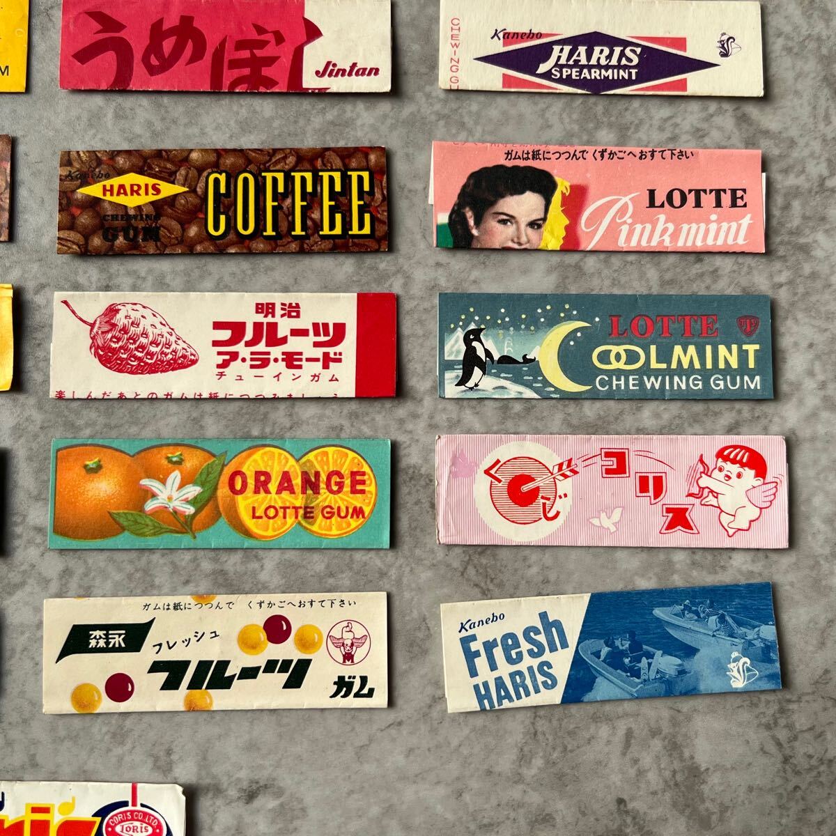 当時物 ガム チューインガム 包み紙 包紙 パッケージ