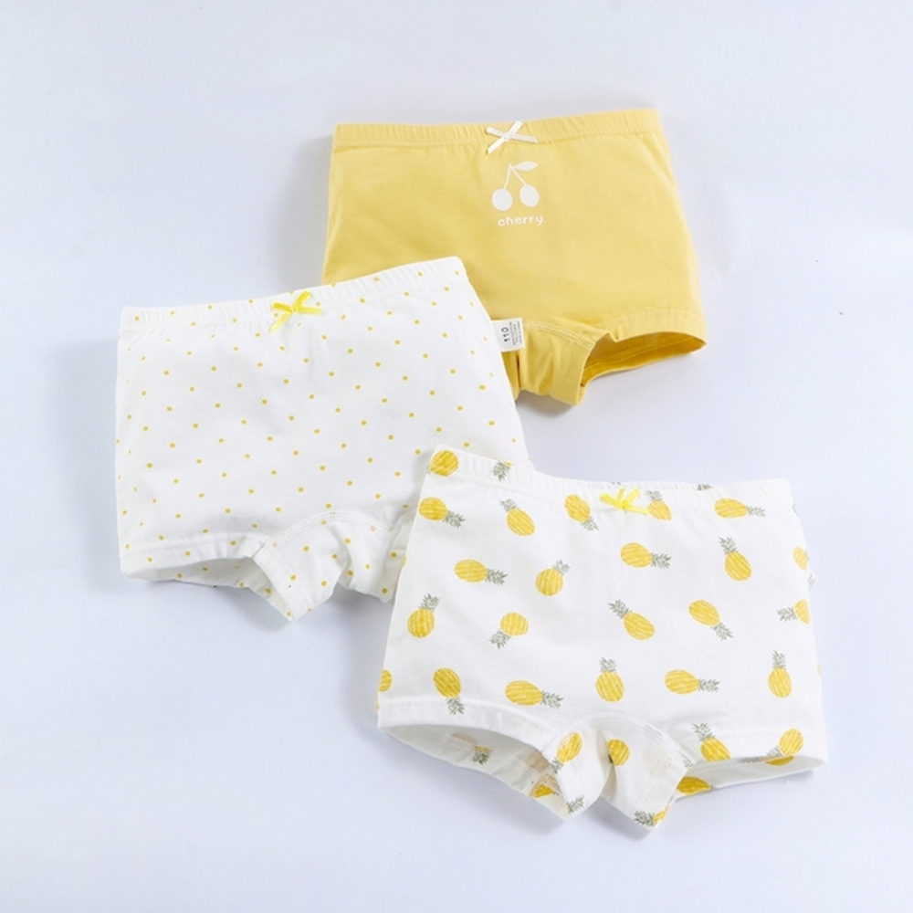 ☆ Kセット ☆ 120cm ☆ 女の子パンツ h77095 キッズ パンツ 下著 女の子 3枚セット ショーツ コットン かわいい おしゃれ 肌著