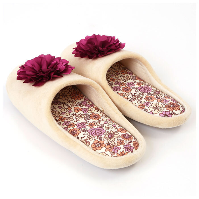 ☆ ブラック ルームシューズ レディース かわいい 通販 花柄 ウォッシャブル 洗える 低反発ウレタン ウォッシャブル SDS サロンドソワレ_画像6