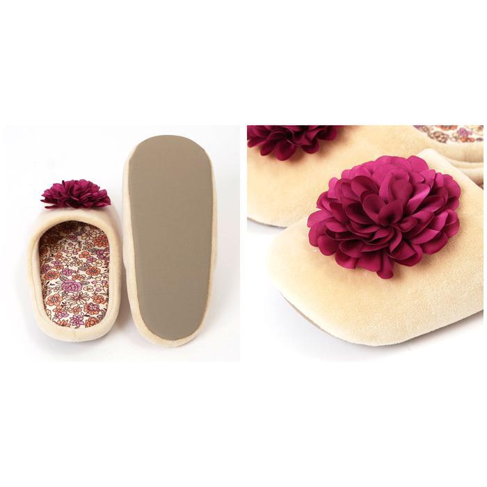 ☆ ブラック ルームシューズ レディース かわいい 通販 花柄 ウォッシャブル 洗える 低反発ウレタン ウォッシャブル SDS サロンドソワレ_画像8