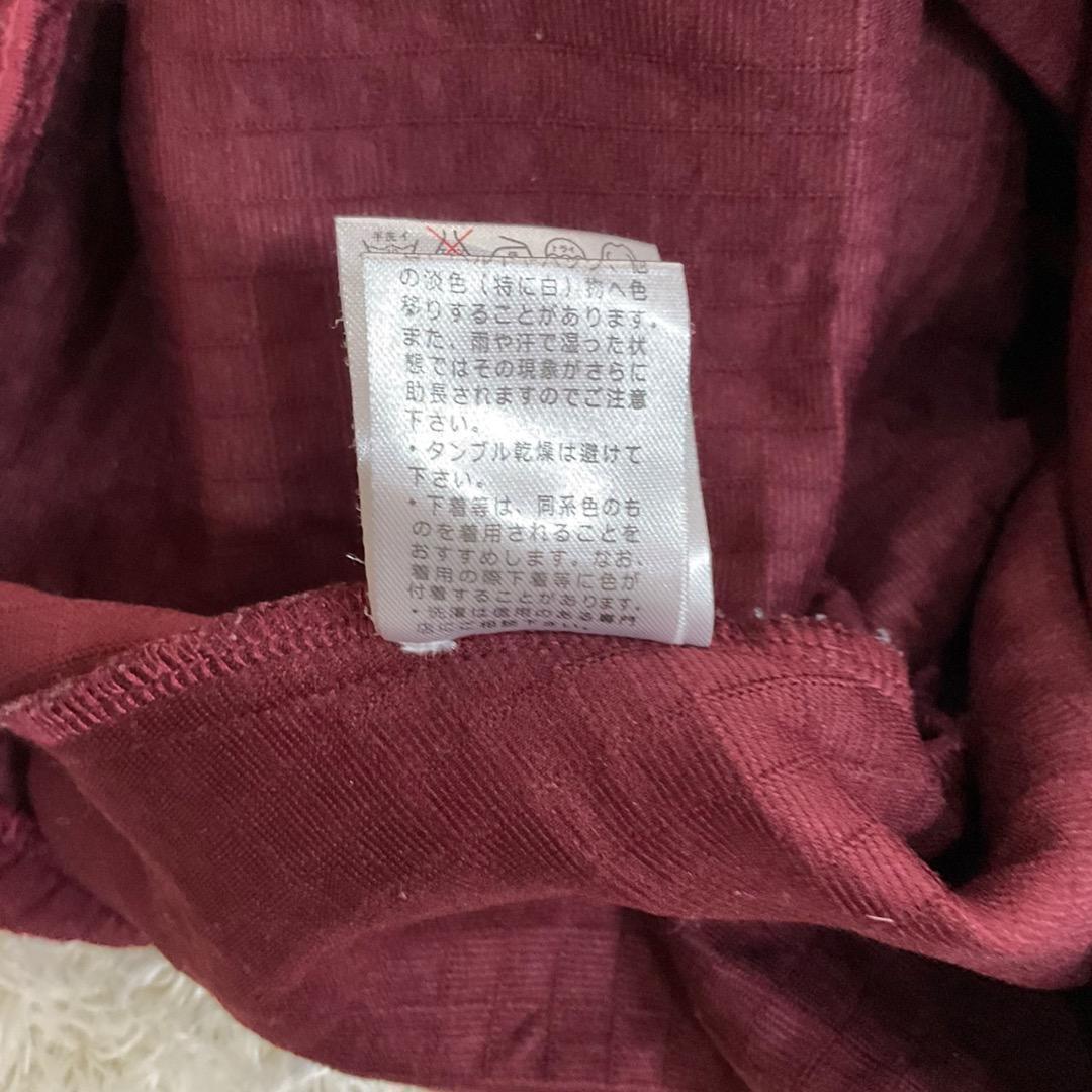 antiqua 長袖カットソー　トップス　F エンジ　ポリエステル　D688