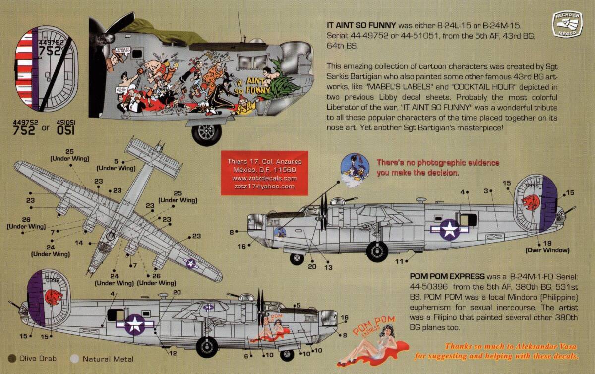 アメリカ Zotz Decals, 72032, Libby Gals part IV