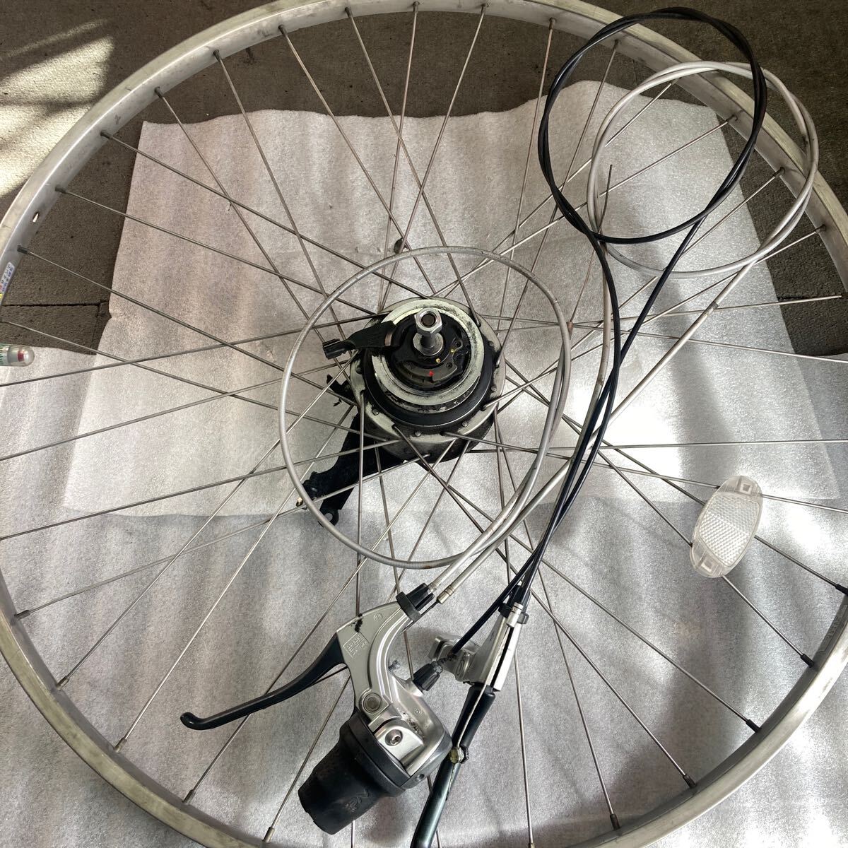 アルベルト ブリヂストン 自転車用27インチ 後輪 8段変速 左右ブレーキセット一式!