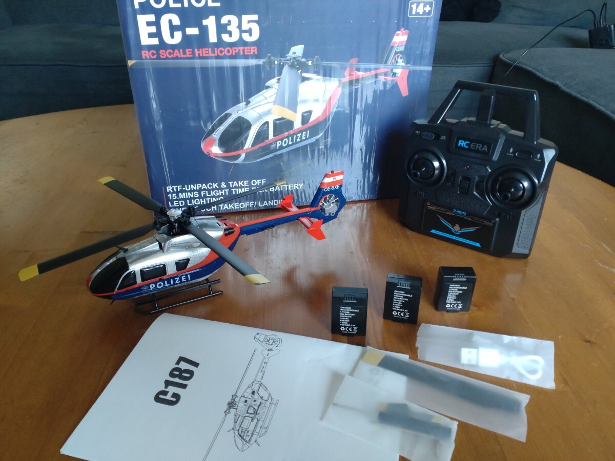 RC EAR C187 EC135 4ch 6軸電子ジャイロスコープ搭載 安定した飛行で初心者に適しています