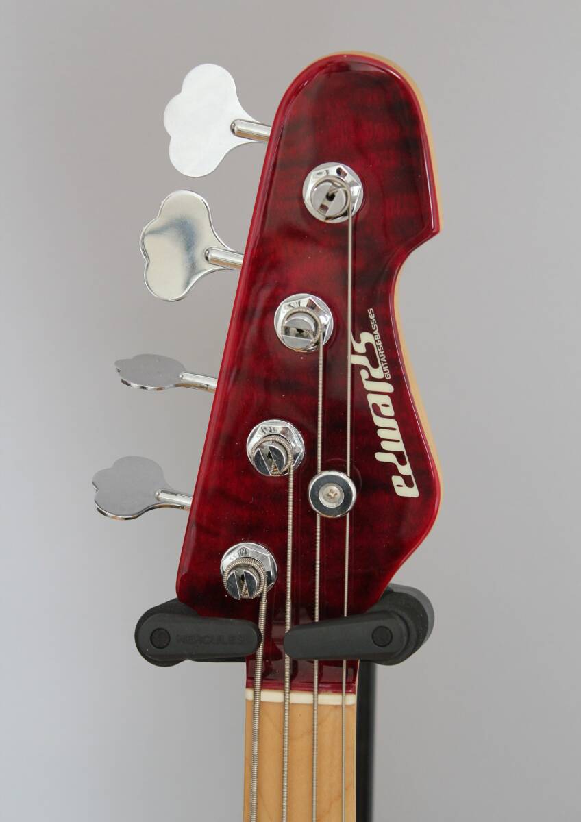[ обслуживание * отрегулирован ]EDWARDS/ Edwards E-AM-150QM электрический бас Black Cherry (Red) обычная цена 165,000 иен ( контрольный номер 240014)