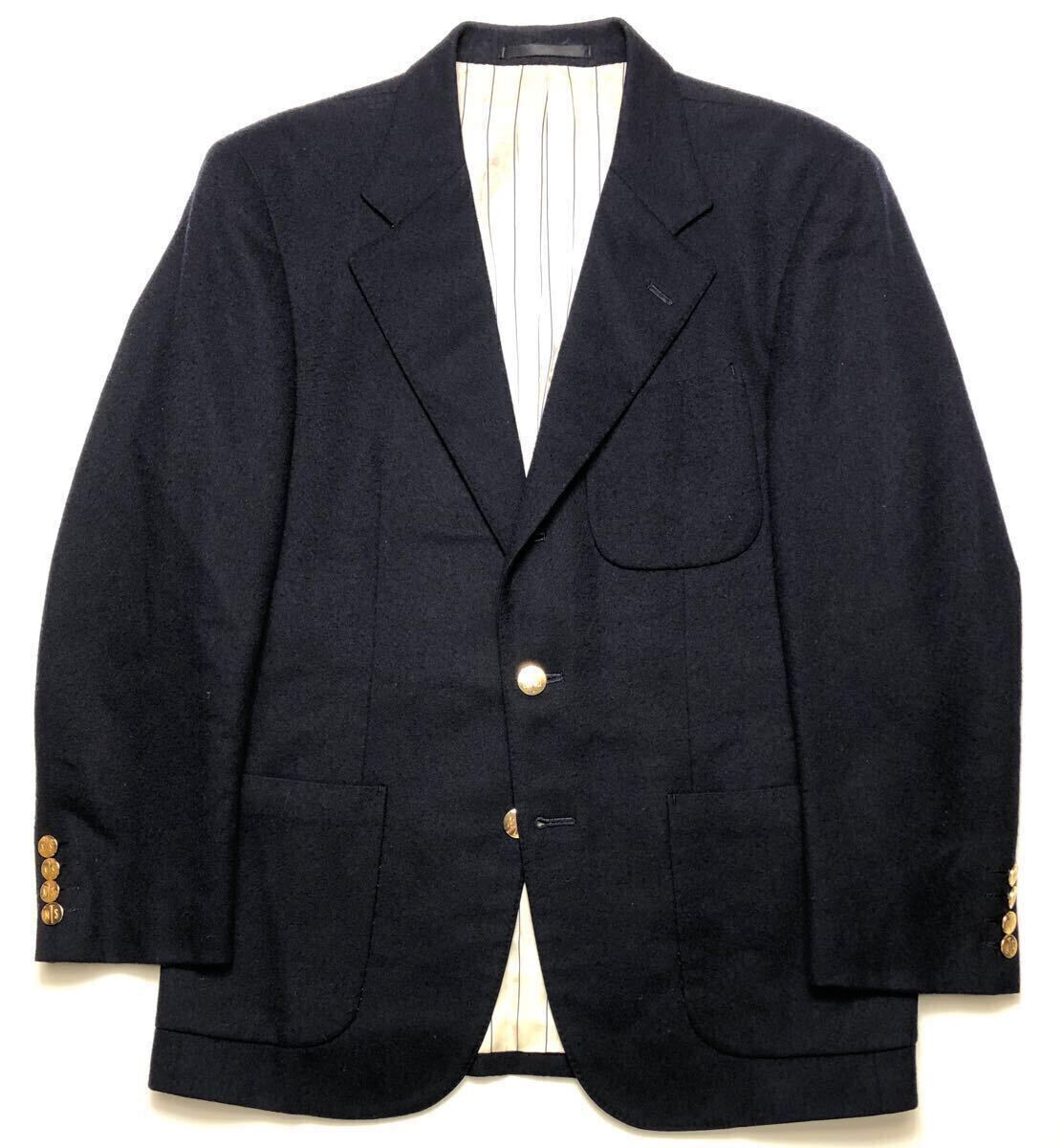 TEIJIN MEN'S SHOP テイジン BURBON 金ボタンブレザー アウトポケット 90-78-165 90A4 アイビーデイティール 会社員 サラリーマン 休日出勤