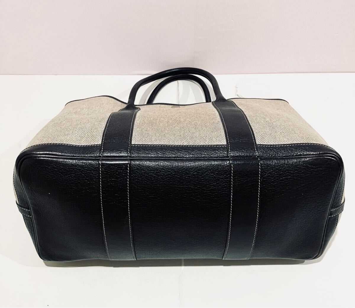 HERMES 極上美品 トート バッグ ガーデンパーティ PM 刻印有り HERMES 極上美品 トート バッグ ガーデンパーティ PM 刻印有り