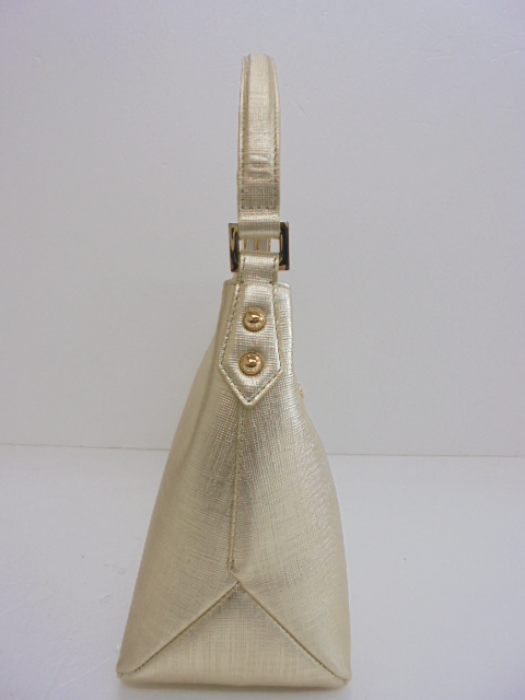 【KCM】cie-1104a-GD★未使用?保管品★【CIELO E MARE】ショルダーバッグ ハンドバッグ　ゴールド　約32×16×12.5cm　日本制