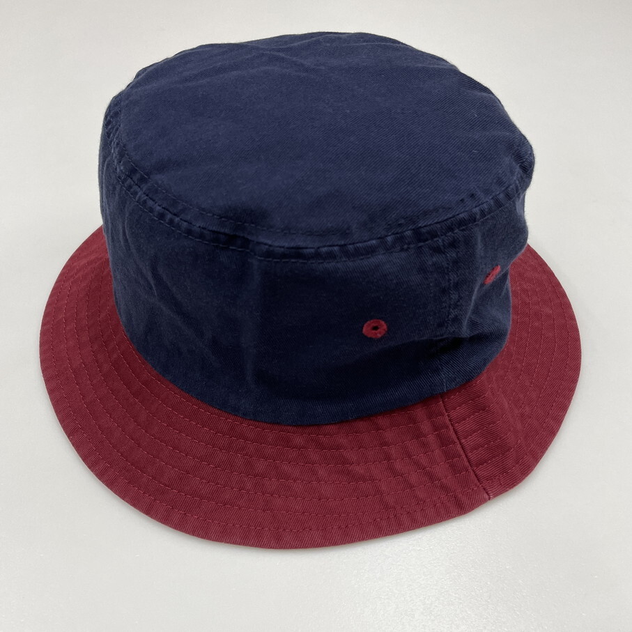 Dickies ネイビー×レッド バケットハット 帽子 スポーツ ゴルフ キャンプ バイク 釣り ワッペン ホワイトタグ アクセサリー ディッキーズ_画像7