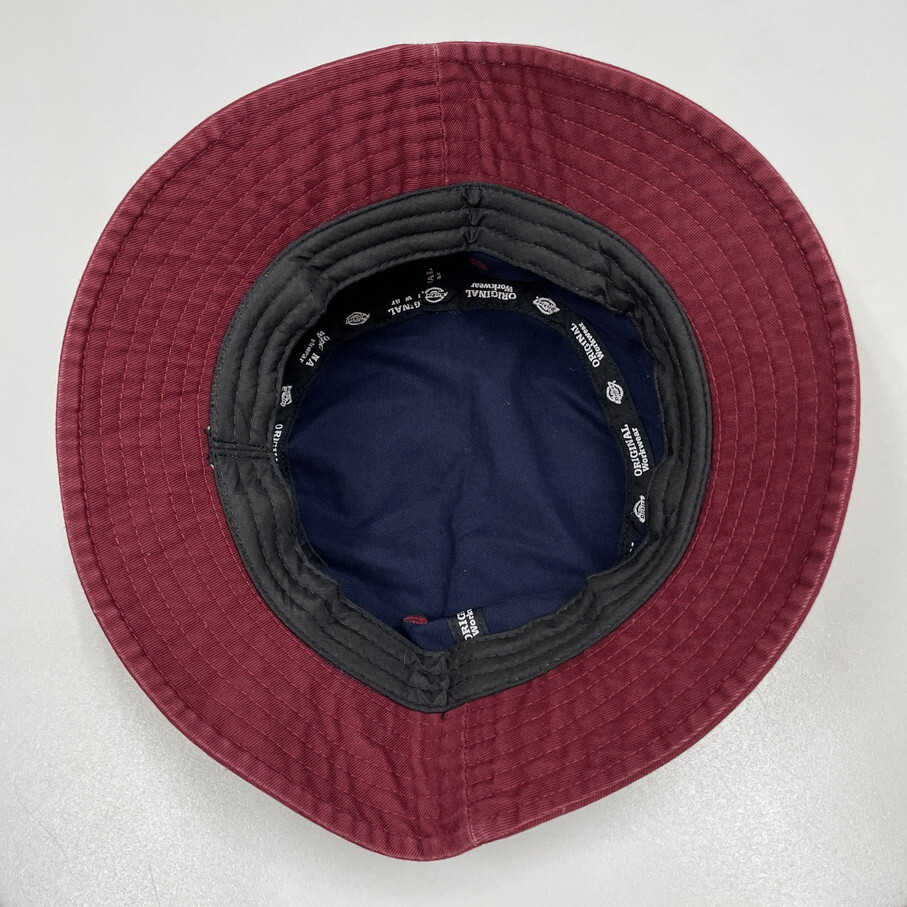 Dickies ネイビー×レッド バケットハット 帽子 スポーツ ゴルフ キャンプ バイク 釣り ワッペン ホワイトタグ アクセサリー ディッキーズ_画像10