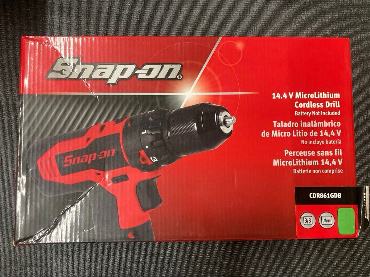 Snap-on Snap-on CDR861GDB зеленый электрический дрель корпус только новый товар не использовался бесщеточный 14.4v микро lithium 