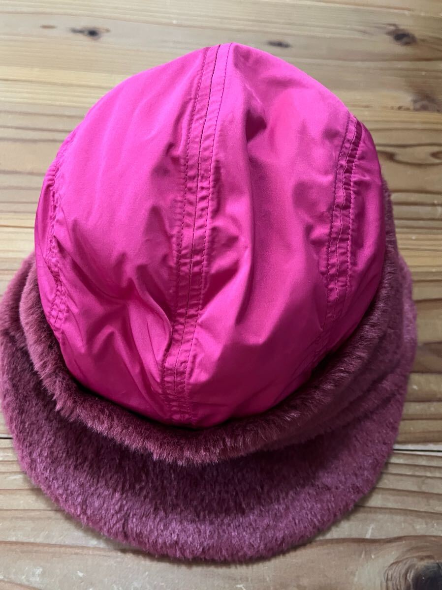新品未使用 HealCreek 帽子 定価10000円 えんじ色 防寒 ファー 耳當て ヒールクリーク GOLF ゴルフウェア Cap キャップ