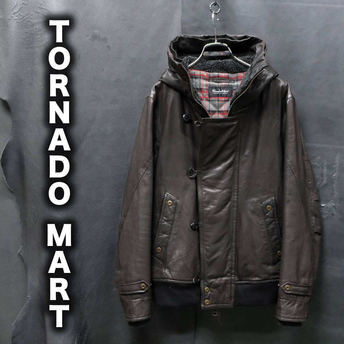 TORNADO MART N-2Bタイプ レザーフライトジャケット M 牛革 TORNADO MART N-2Bタイプ レザーフライトジャケット M 牛革