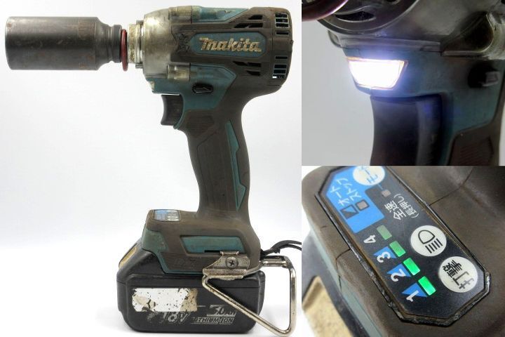 ■【簡易動作確認済/本体のみ】 makita マキタ 18V 充電式インパクトレンチ TW300D 電動工具