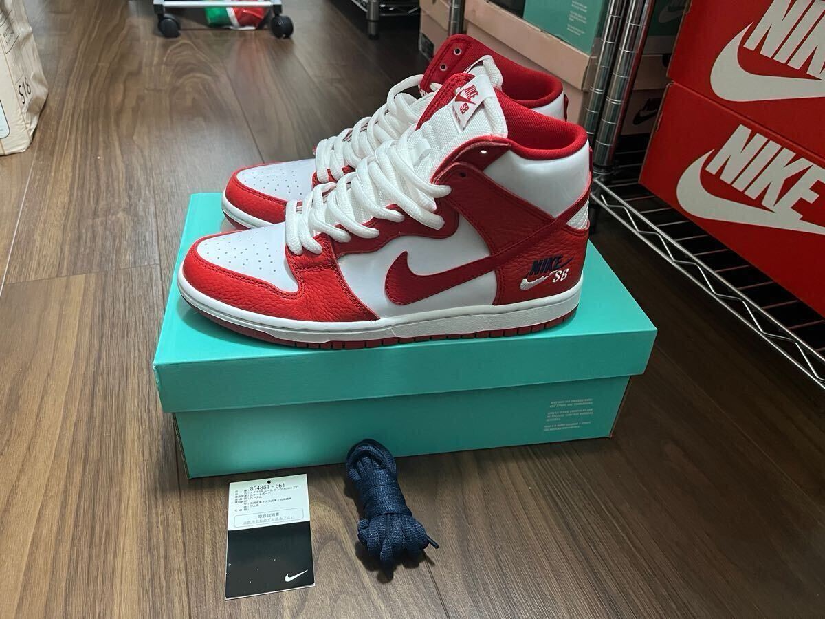 SB ZOOM DUNK HIGH PRO "UNIVERSITY RED" 854851-661 （ユニバーシティレッド/ユニバーシティレッド）