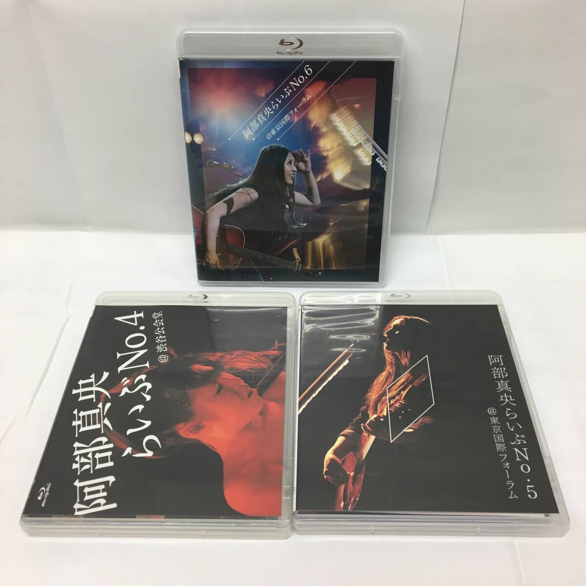 V299 Blu-ray 阿部真央 らいぶ No.4/No.5/No.6 3枚セット 渋谷公会堂/東京国際フォーラム ライブ BD
