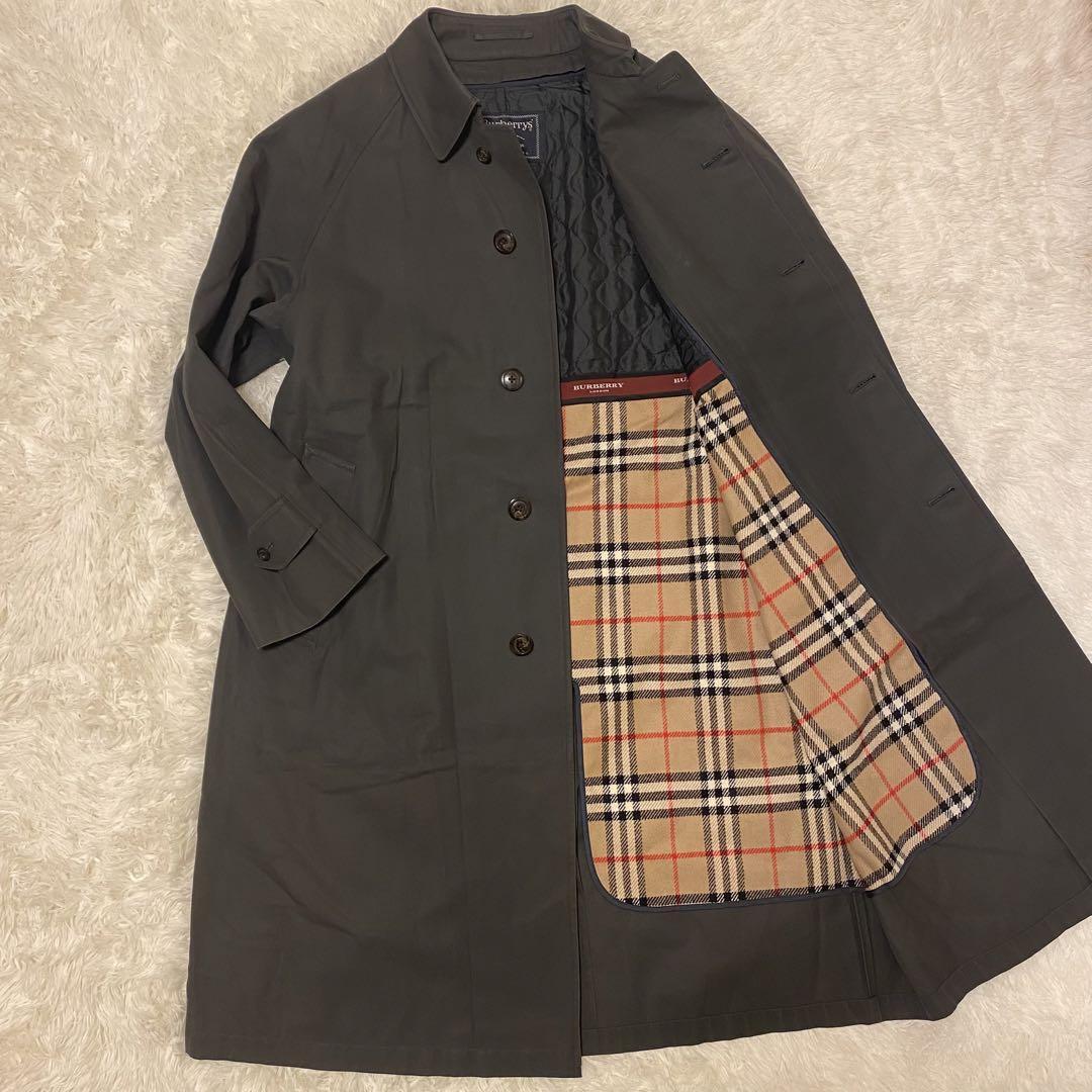 極美品】BURBERRY LONDON バーバリー ステンカラーコート 極美品】BURBERRY LONDON バーバリー ステンカラーコート