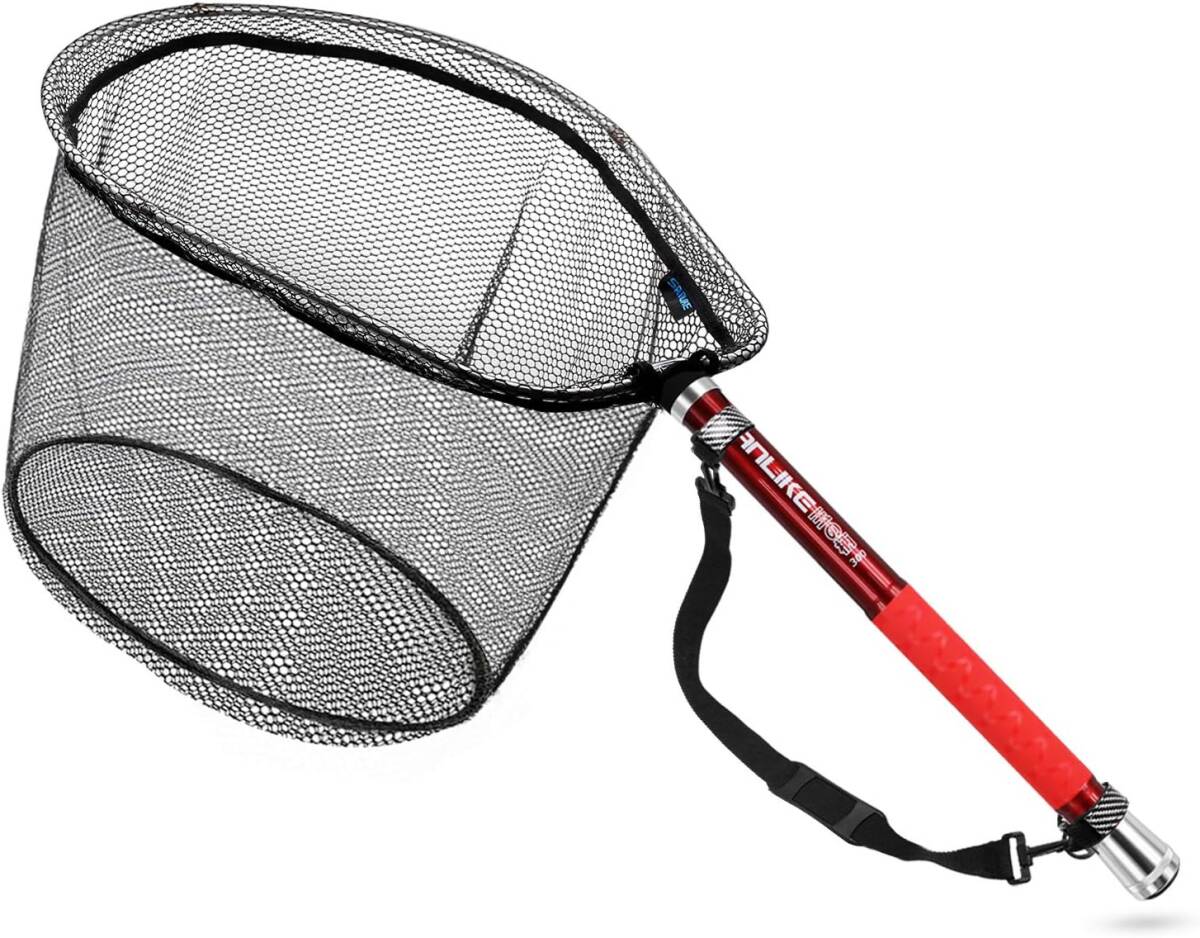レッド 3m サンライク(SANLIKE) タモ網 たもあみ 伸縮 カーボン製 3m/5m/6m ランディングネット 釣りネット