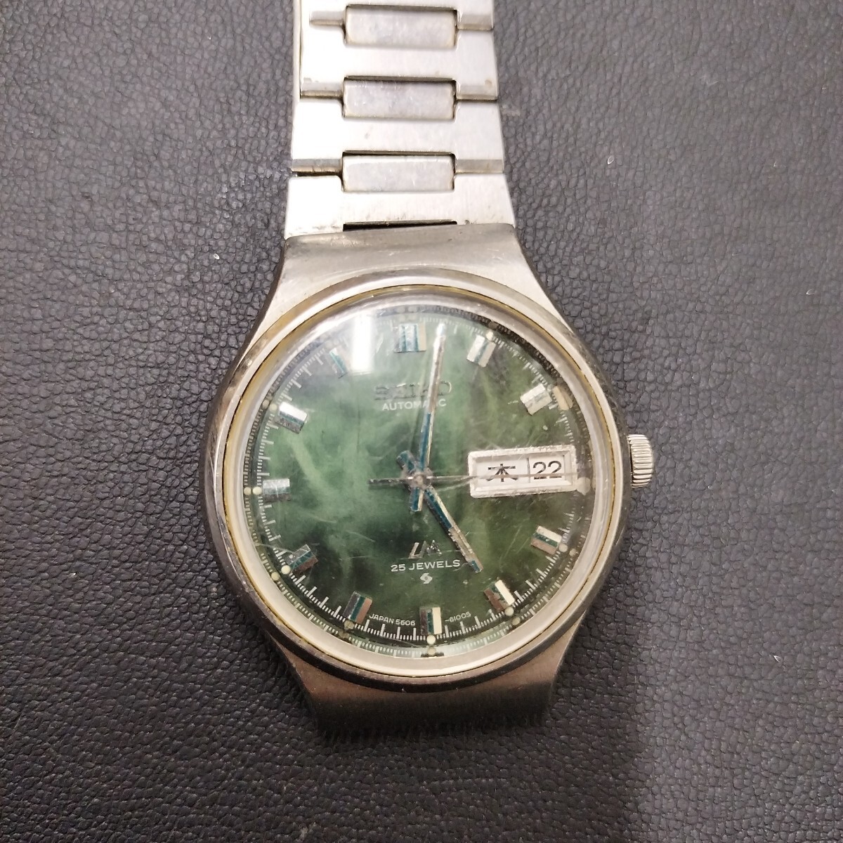 セイコー ロードマチック 25石・自動巻き・5606-7010 シルバー セイコー ロードマチック 25石・自動巻き・5606-7010 シルバー