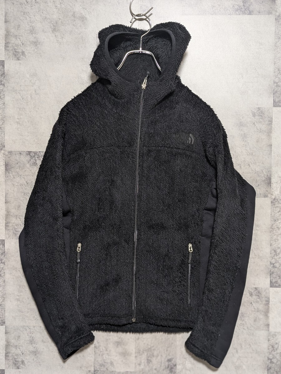 ノースフェイス the north face バーサエアーフーディー NA45105 フリースジャケット POLARTEC S ブラック パーカー OSAGARI