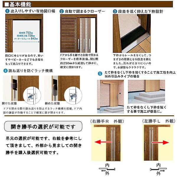 アルミサッシ YKK 玄関引戸 コンコード 外引込タイプ C02(玄関用 アルミサッシ YKK 玄関引戸 コンコード 外引込タイプ C02(玄関用