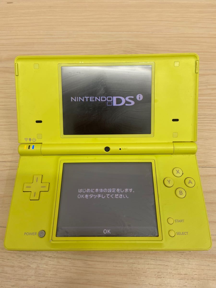 3 動作確認済み　ニンテンドー DSi LL 任天堂 Nintendo SLOT-1 yellowイエロー　充電付き