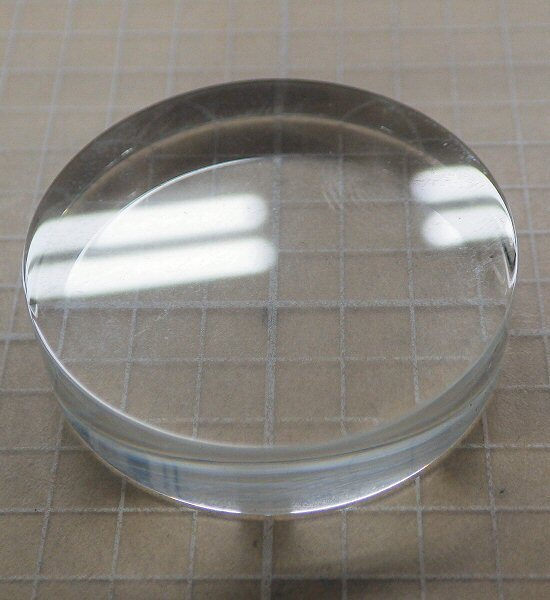 ★送料無料★時計パーツ★なかなか珍しい超分厚い風防ガラス★円形フラットΦ35mm×t8.2mm★