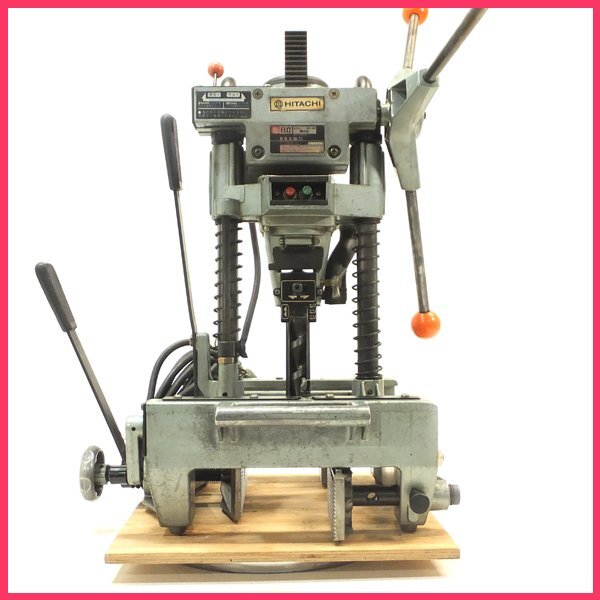 E0113E 日立工機 30㎜ 角のみ BS30 手動カクノミ 角ノミ 木工 穴あけ 動作品 電動工具 大工道具