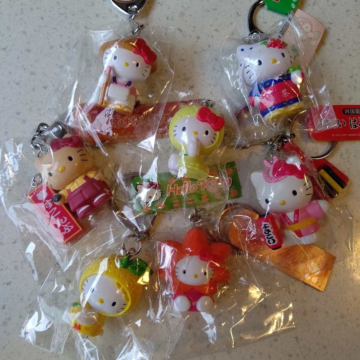 ハローキティ マスコット キーホルダー Hello Kitty 地域限定 まとめて セット