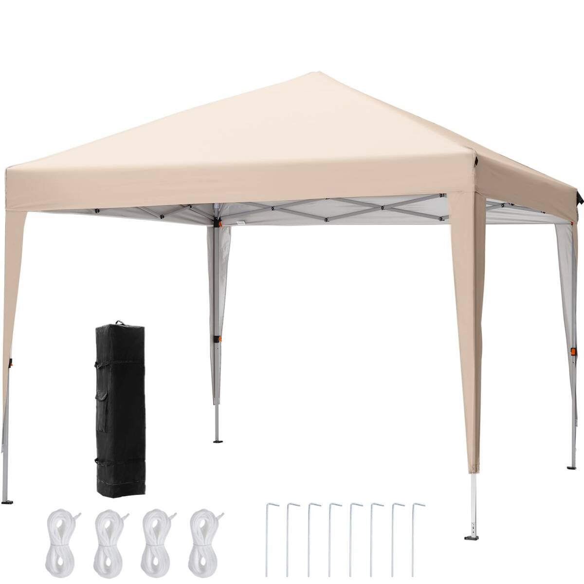 【新着商品】3段階調節 タープテント 3m/2.5m/2m OUTDOORワンタッチ UVカット ADVANCE