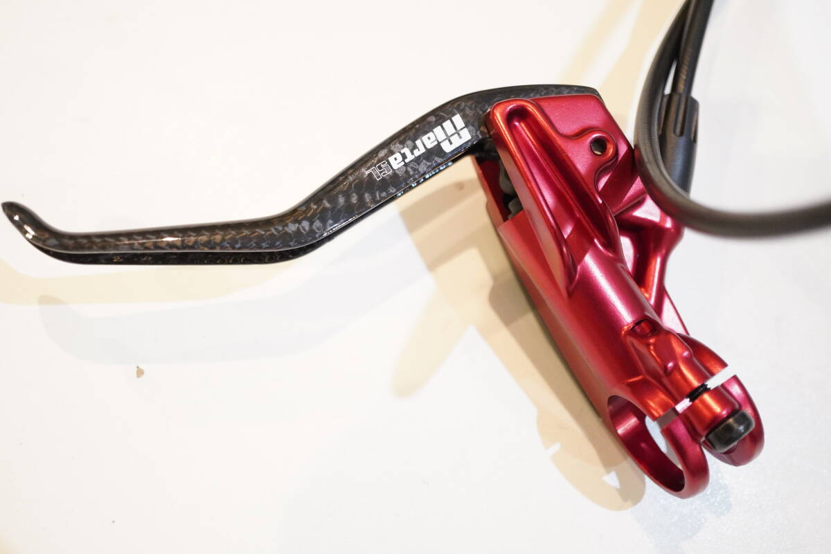 MAGURA marta SL レッド カーボン レバー ディスクブレーキ 前後 MAGURA marta SL レッド カーボン レバー ディスクブレーキ 前後