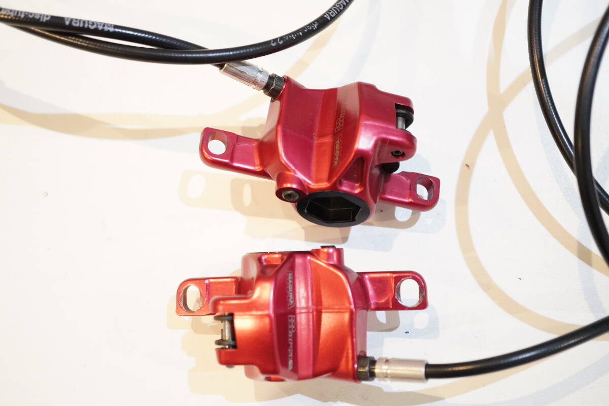 MAGURA marta SL レッド カーボン レバー ディスクブレーキ 前後 MAGURA marta SL レッド カーボン レバー ディスクブレーキ 前後