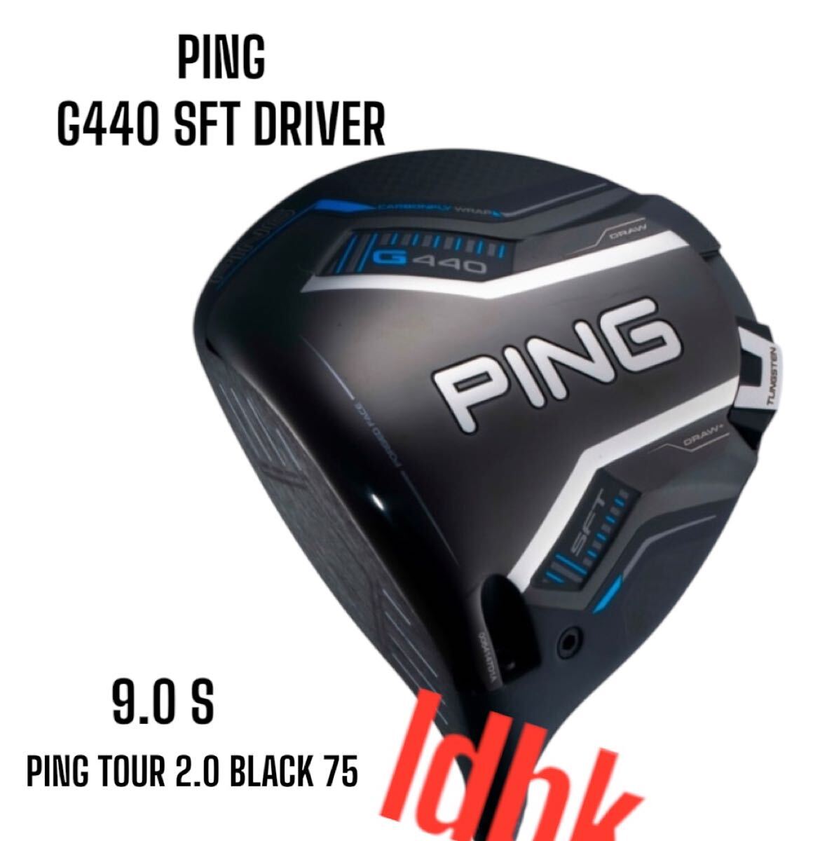 PING ピン G440 SFT ドライバー 9.0 S PING TOUR 2.0 BLACK 75 左打ち レフティ