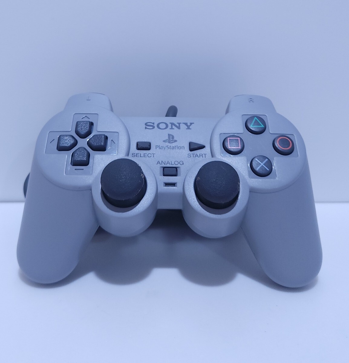 SONY Sony PlayStation PS1 управление двойной амортизаторы рабочее состояние подтверждено SCPH-1200 редкий товар прекрасный товар / рабочий товар (X-11)