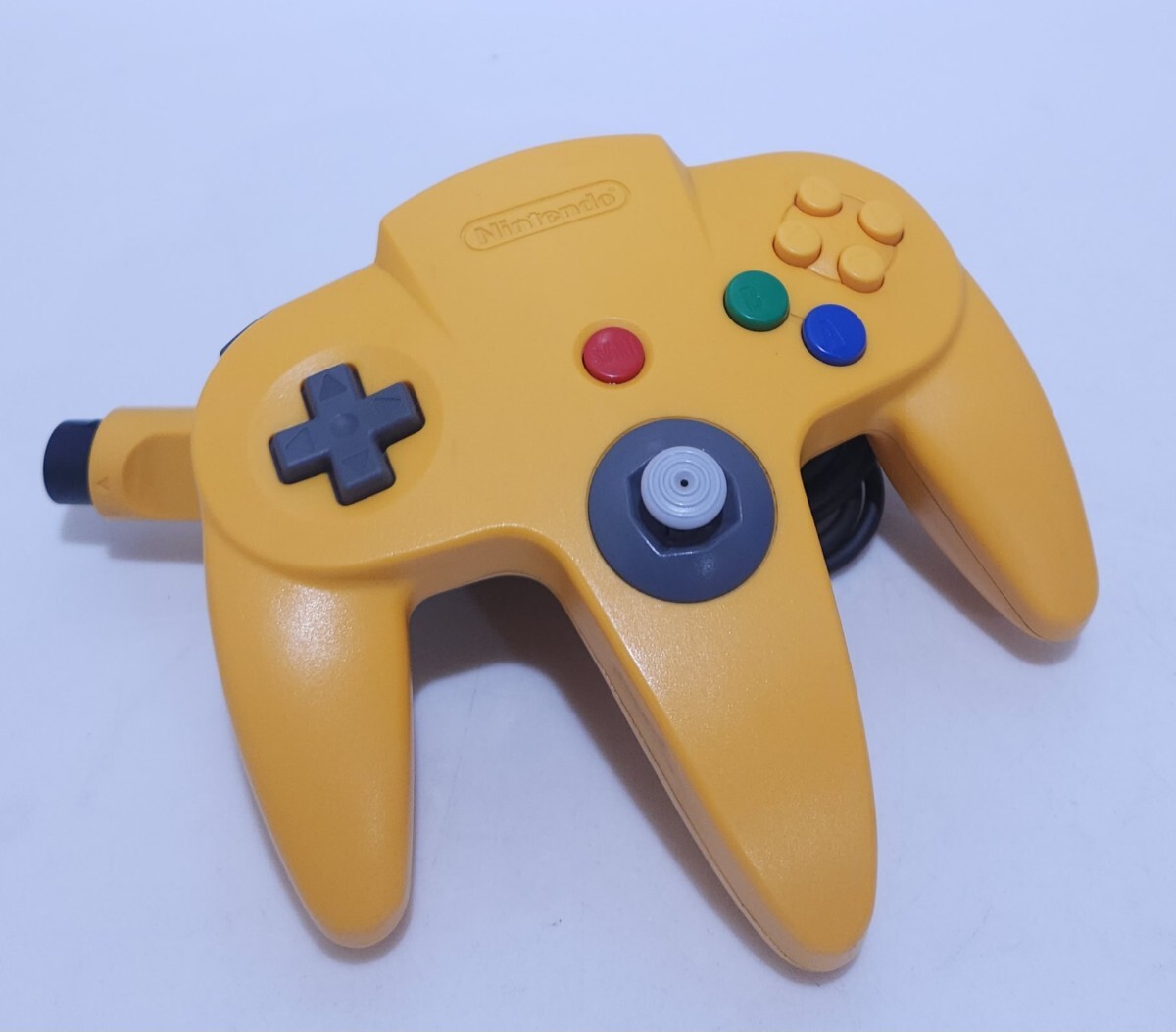 任天堂 N64 コントローラー 本物 Nintendo ニンテンドー64 黃色 コントローラ 希少品/動(dòng)作品 レトロゲーム 動(dòng)作確認(rèn)済 (X-14)