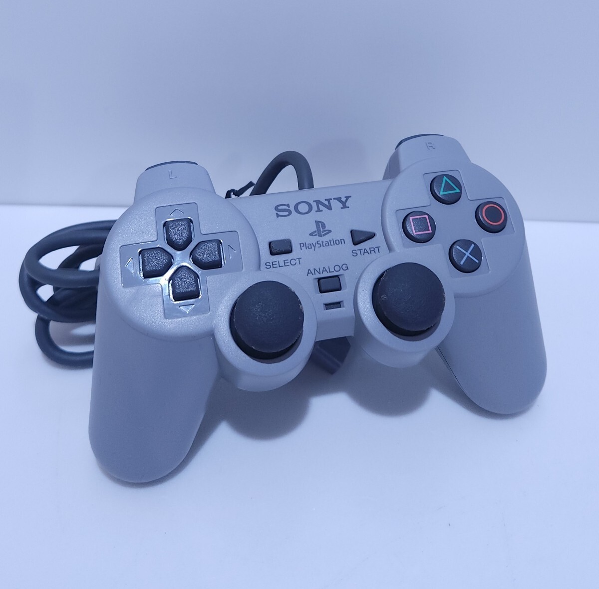 SONY Sony PlayStation PS1 управление двойной амортизаторы рабочее состояние подтверждено SCPH-1200 редкий товар прекрасный товар / рабочий товар (X-11)