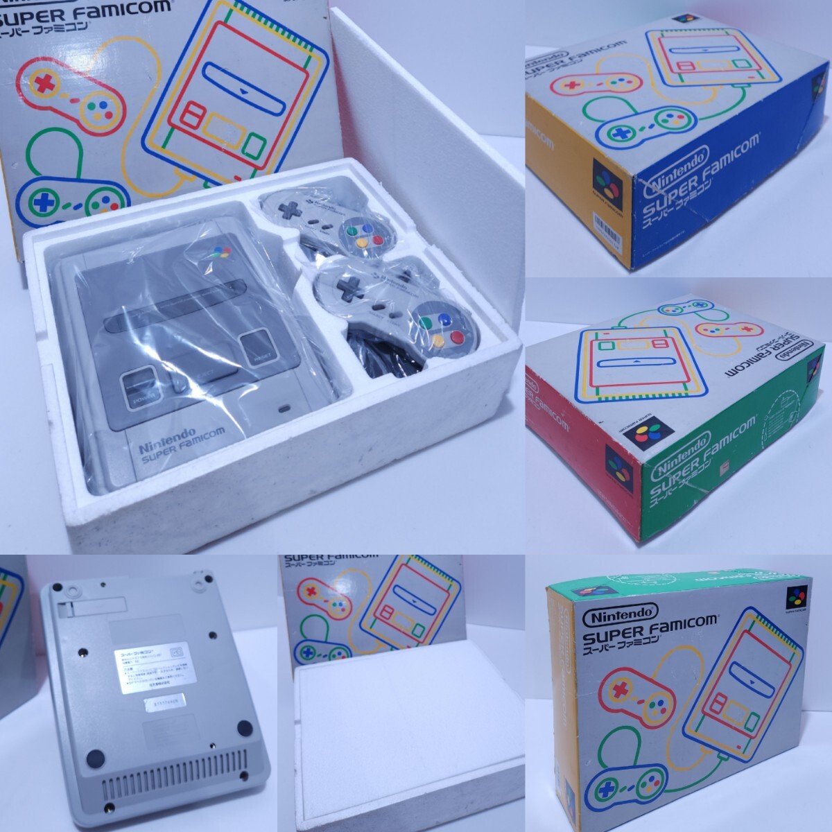 Nintendo nintendo Super Famicom SHVC-001 управление AC адаптор AV кабель с ящиком, комплект редкий товар retro игра прекрасный товар / рабочий товар (C-18)
