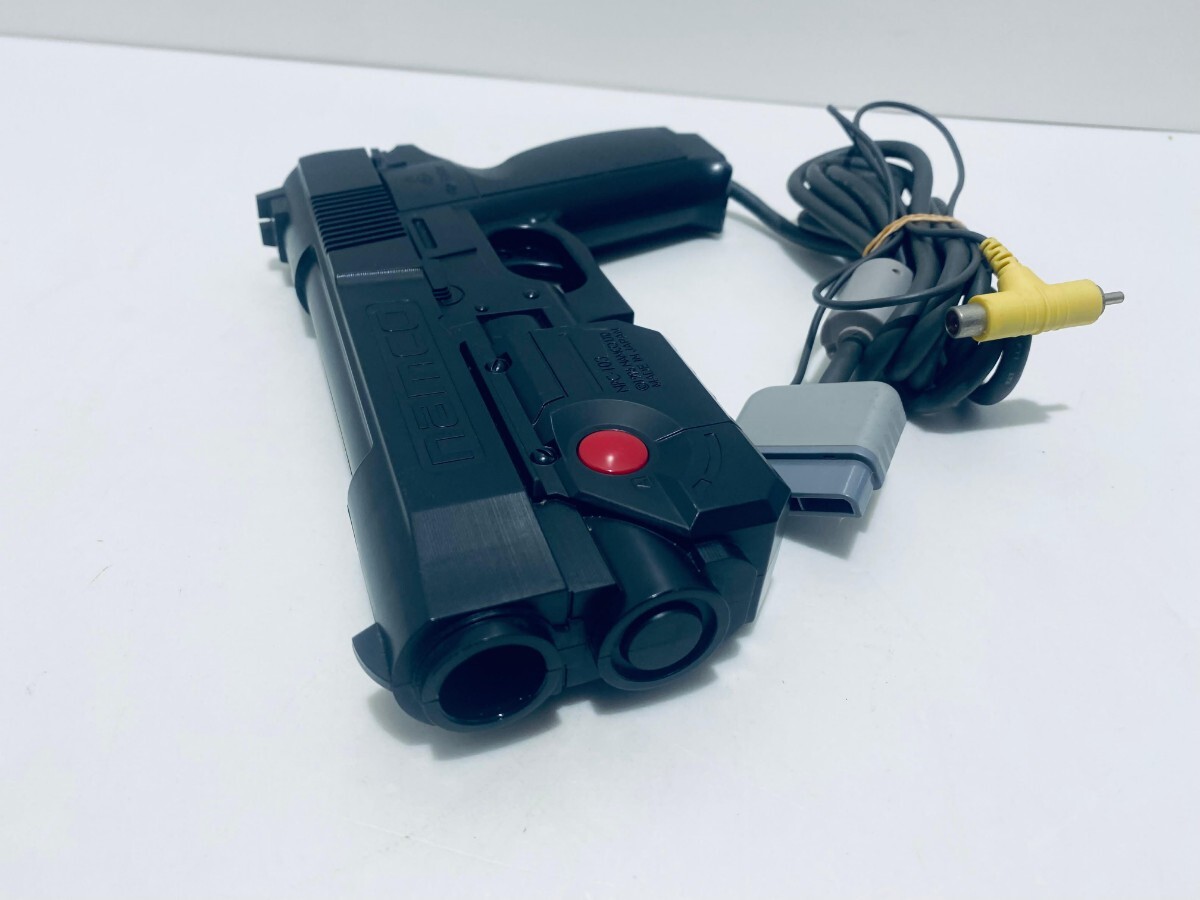  PlayStation namco Namco Guncon gun темно синий PlayStation для ружье type управление PS1 NPC-103 работоспособность не проверялась (P-31)