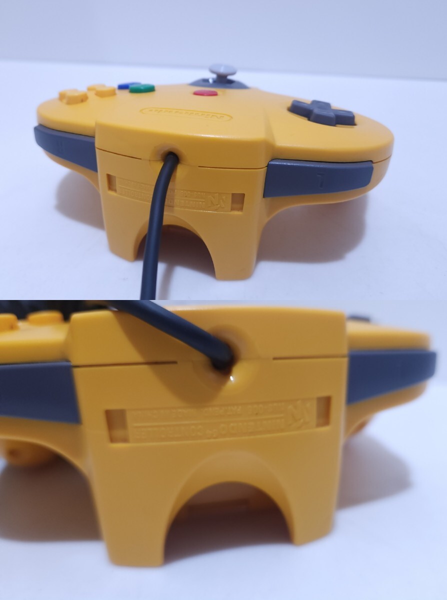 任天堂 N64 コントローラー 本物 Nintendo ニンテンドー64 黃色 コントローラ 希少品/動(dòng)作品 レトロゲーム 動(dòng)作確認(rèn)済 (X-14)
