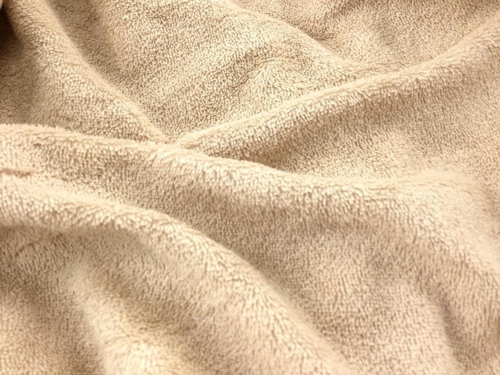 タオルシーツ のびのび ぴったりフィット 楽ちん設置 セミシングル～シングル 幅80x185x30cm オークベージュ