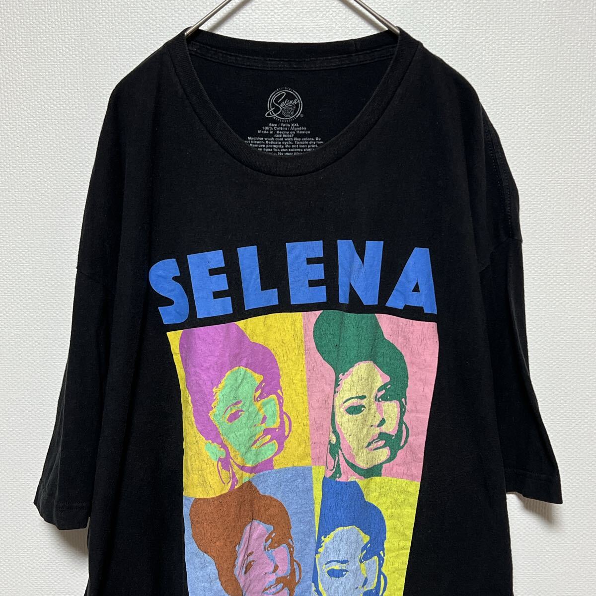 SELENA セレーナ　半袖Tシャツ　ミュージックTシャツ　ビッグプリント　マルチカラー　ビッグサイズXXL オーバーサイズ