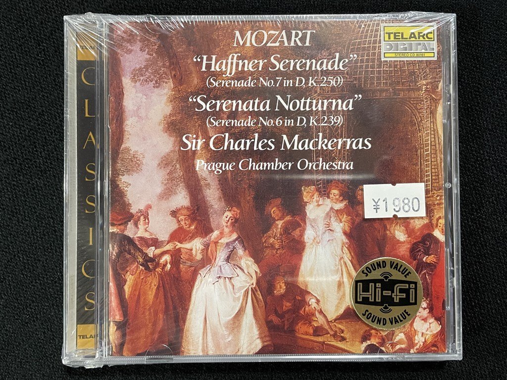ｊΨ*　【未開封】　MOZART　Haffner Serenade　Serenata Notturna　Sir Charles Mackerras　モーツァルト　クラシック　音楽CD　/N-E03